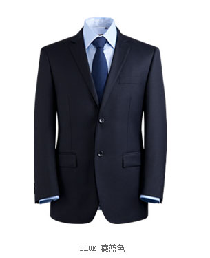 宁波西装定做/量体西装定做/藏青二扣商务西服 男西服